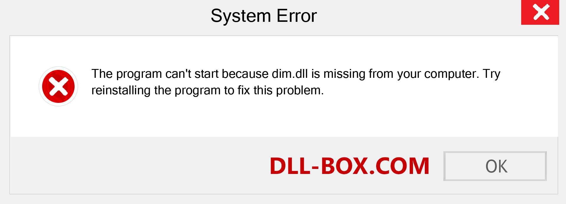  dim.dll file is missing?. Download for Windows 7, 8, 10 - Fix  dim dll Missing Error on Windows, photos, images